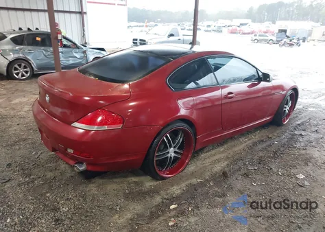 2004 BMW 645Ci z USA, uszkodzony, nr VIN WBAEH73484B215624